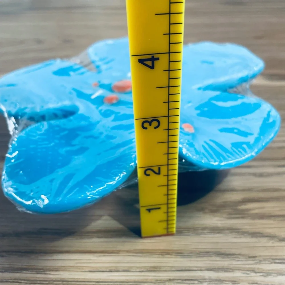 Bright Blue Flower Floating Candle 15 Hour Burn Time - Picture 5 of 5